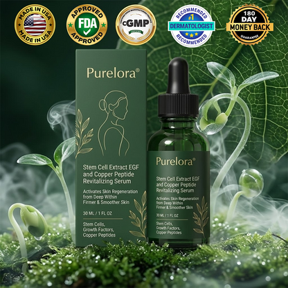 🍃Change from the inside out | Purelora® Stem Cell–Derived EGF & Copper Peptide Activating Serum  (Deeply activates skin renewal from within for firmer, smoother-looking skin)