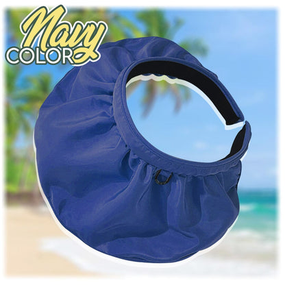 Two-way sun hat headband