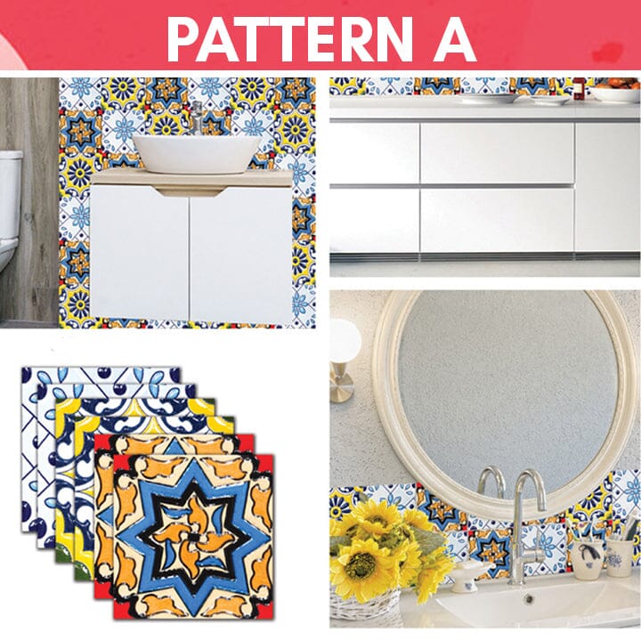 Pegatinas 3D para azulejos de pared impermeables