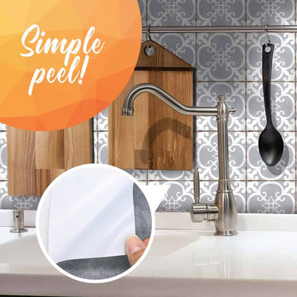 Pegatinas 3D para azulejos de pared impermeables