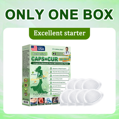 | 🇺🇸 𝐎𝐟𝐟𝐢𝐜𝐢𝐚𝐥 US 𝐒𝐭𝐨𝐫𝐞 | Curalona® Triple Action Microneedle Patch – Berberine & NAD+ for Metabolic Support, Bakuchiol for Skin Renewal, Boswellia for Joint Comfort – Transdermal Day & Night Microneedle Patch for Women & Men – 7 Patches