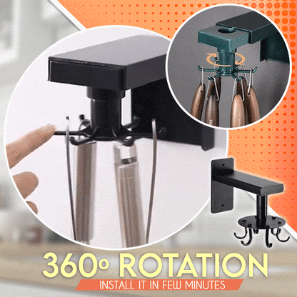 Organizador de ganchos de cocina de 360°