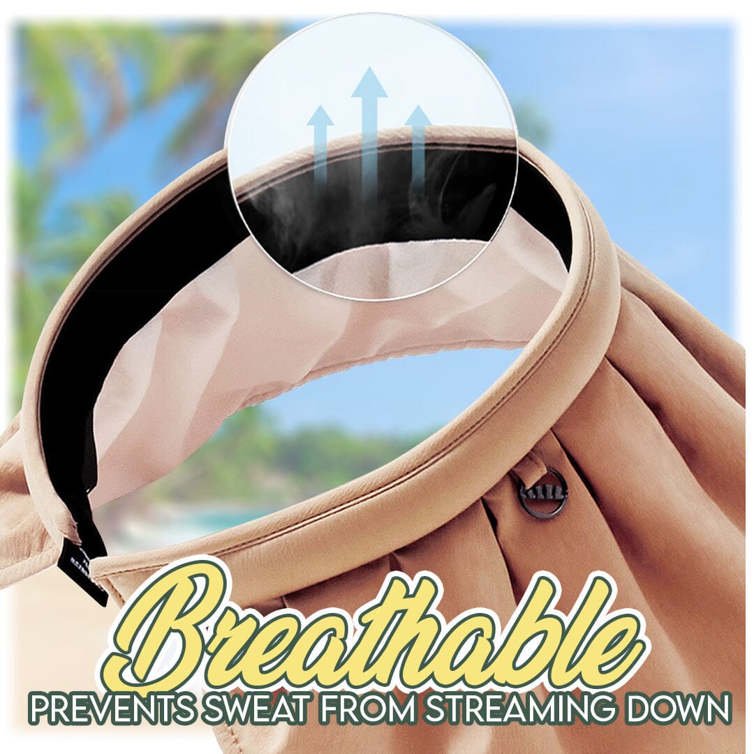 Two-way sun hat headband
