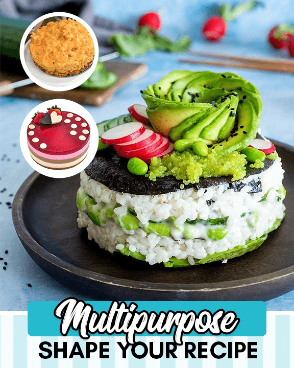 Juego de moldes para pasteles redondos 3D DIY