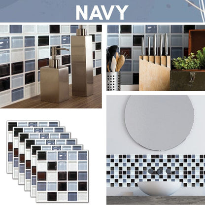 Pegatinas 3D para azulejos de pared impermeables