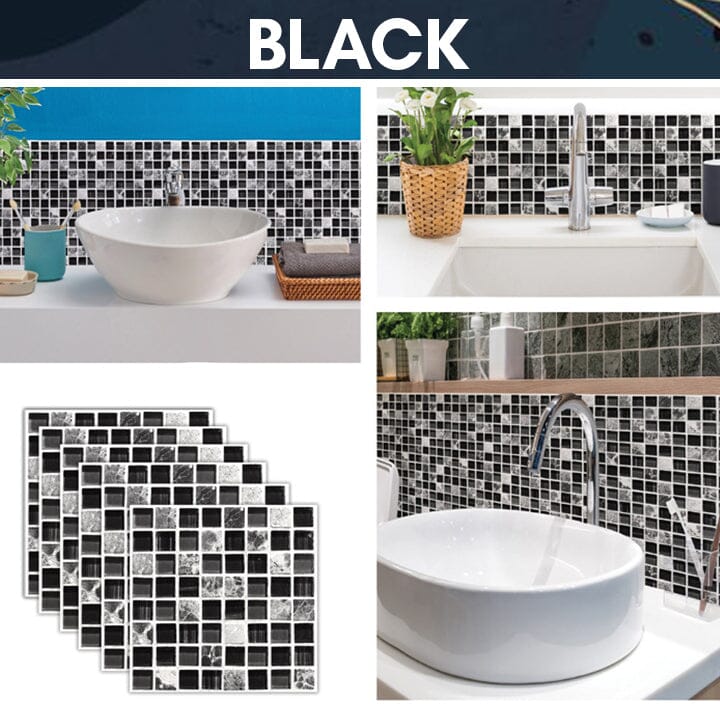 Pegatinas 3D para azulejos de pared impermeables