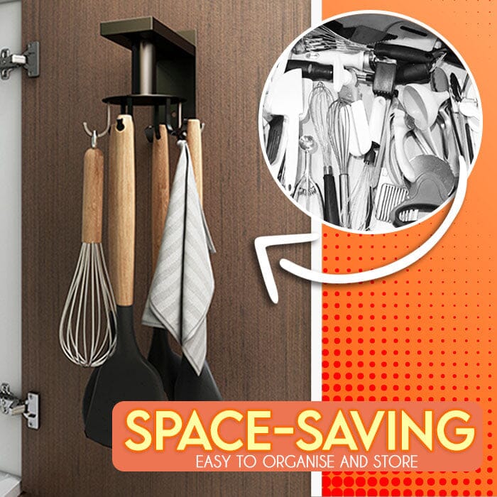Organizador de ganchos de cocina de 360°