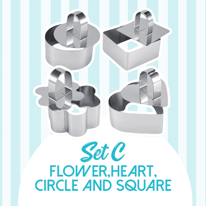 Juego de moldes para pasteles redondos 3D DIY