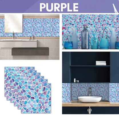 Pegatinas 3D para azulejos de pared impermeables